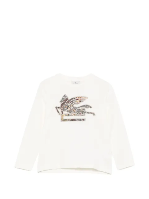 ETRO KIDS Pegasus-embroidery T-shirt