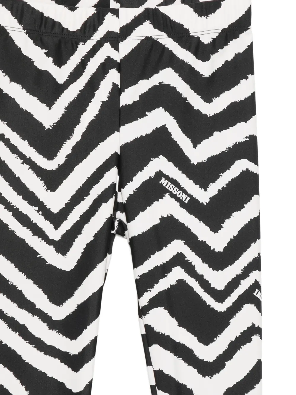 Missoni Kids Legging met zigzagprint Zwart