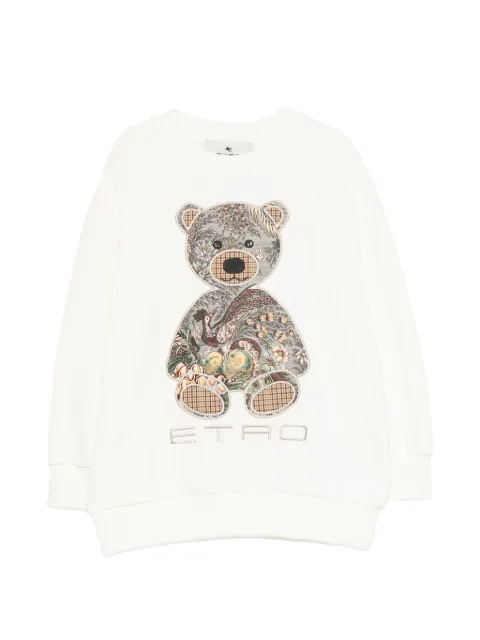 ETRO KIDS sweat avec ourson incrusté