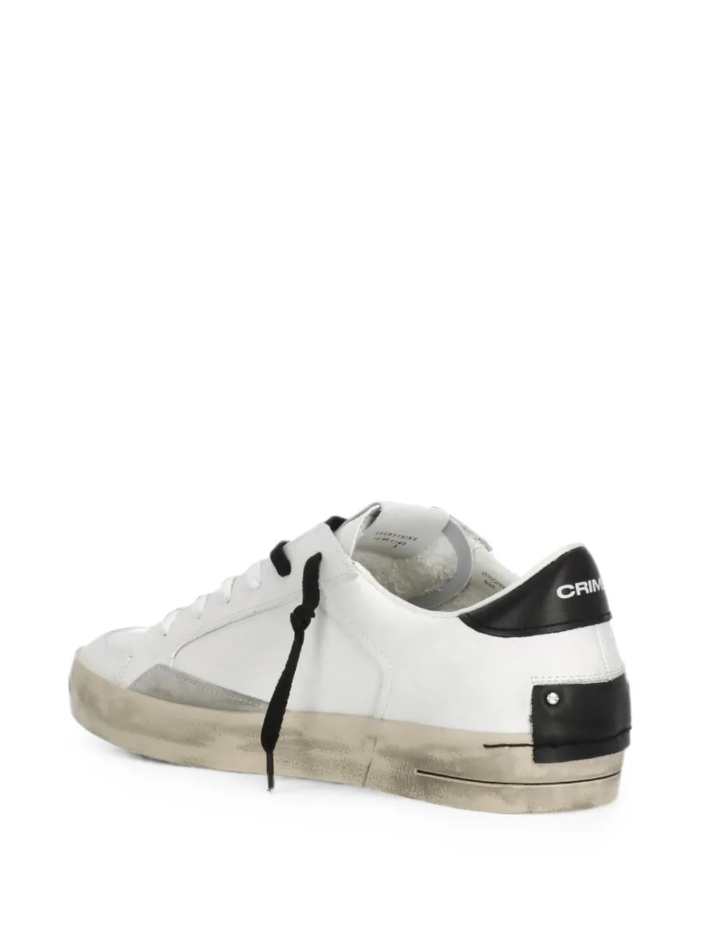 Crime London Sk8 Deluxe distressed-effect sneakers Wit