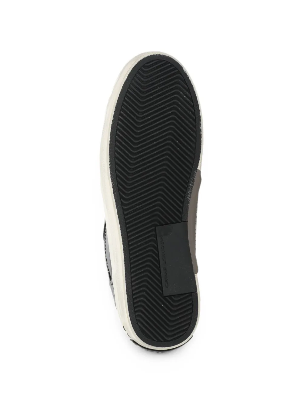 Crime London distressed panelled sneakers Zwart