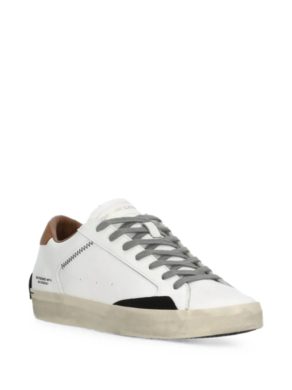 Crime London 2.0 distressed-effect sneakers Wit