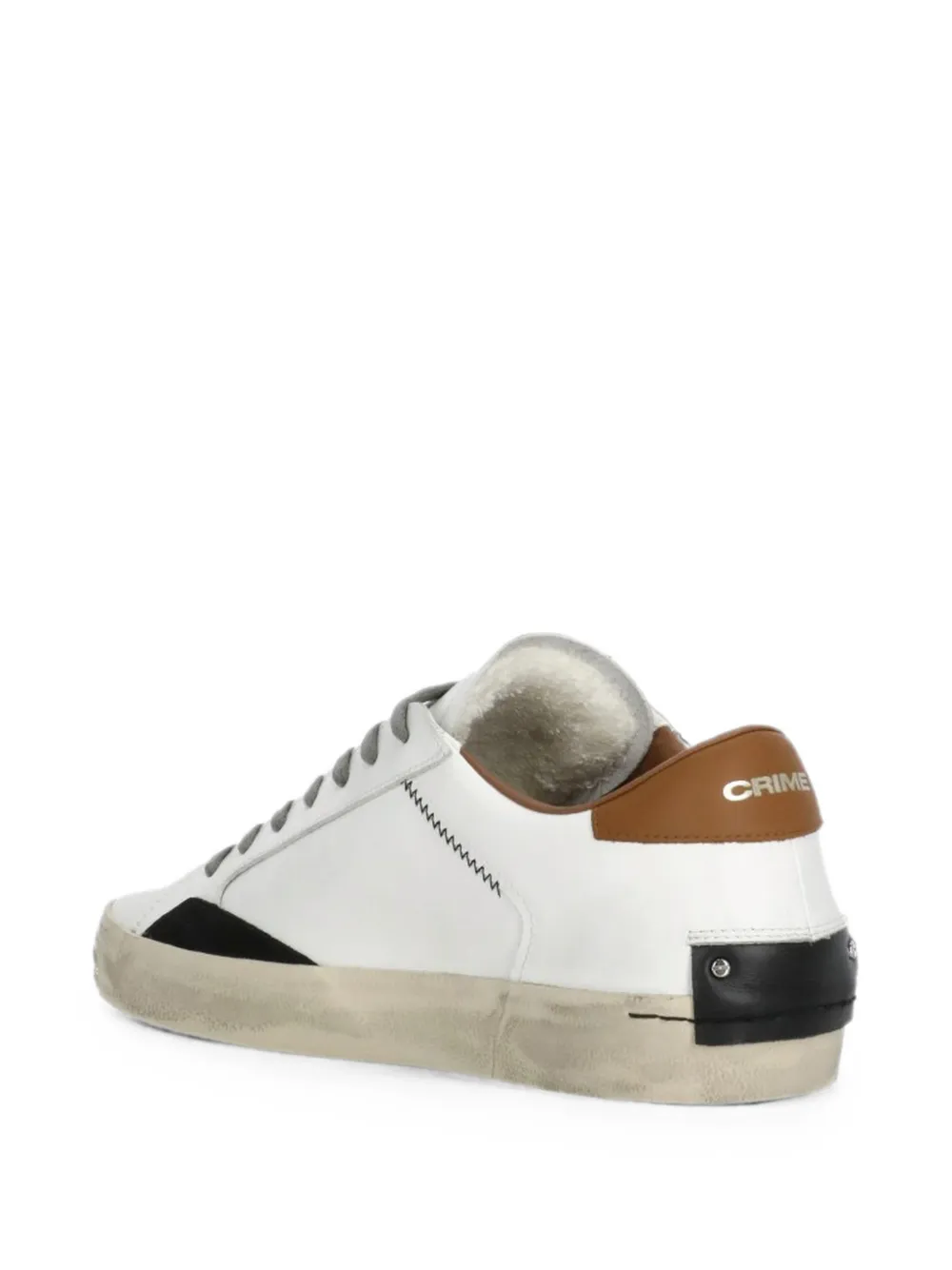 Crime London 2.0 distressed-effect sneakers Wit