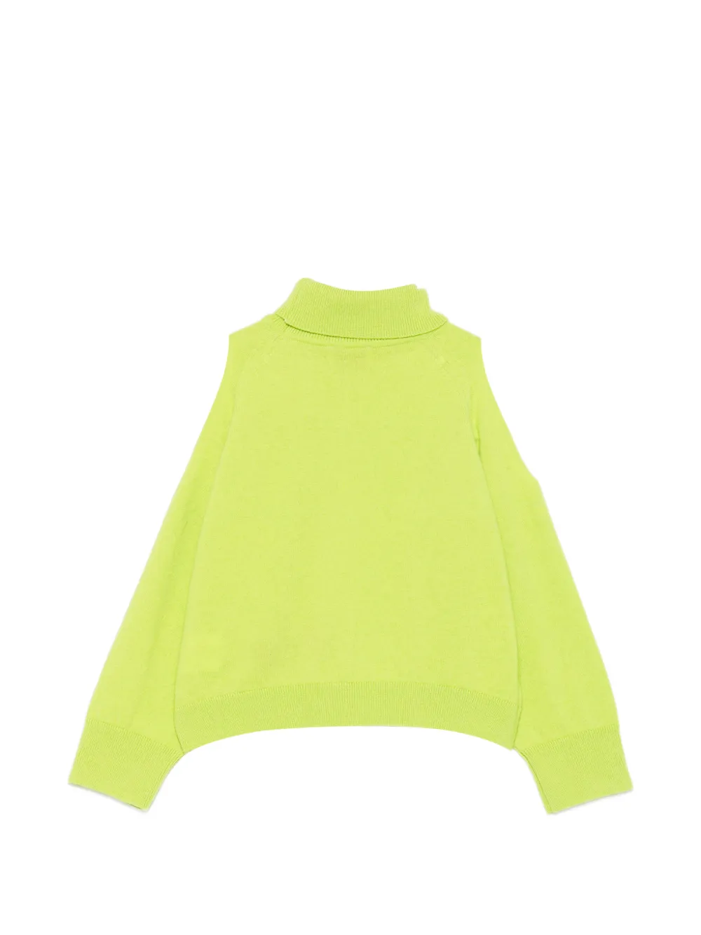PUCCI Junior Trui met geborduurd logo en open schouders Groen