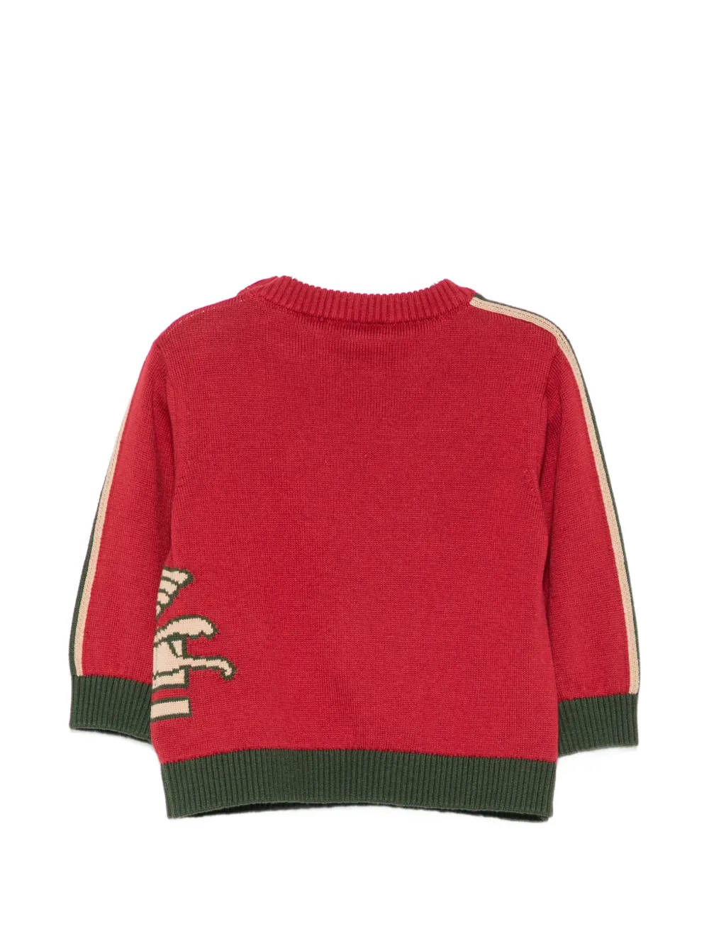 ETRO KIDS Pegasus intarsia gebreide trui Rood