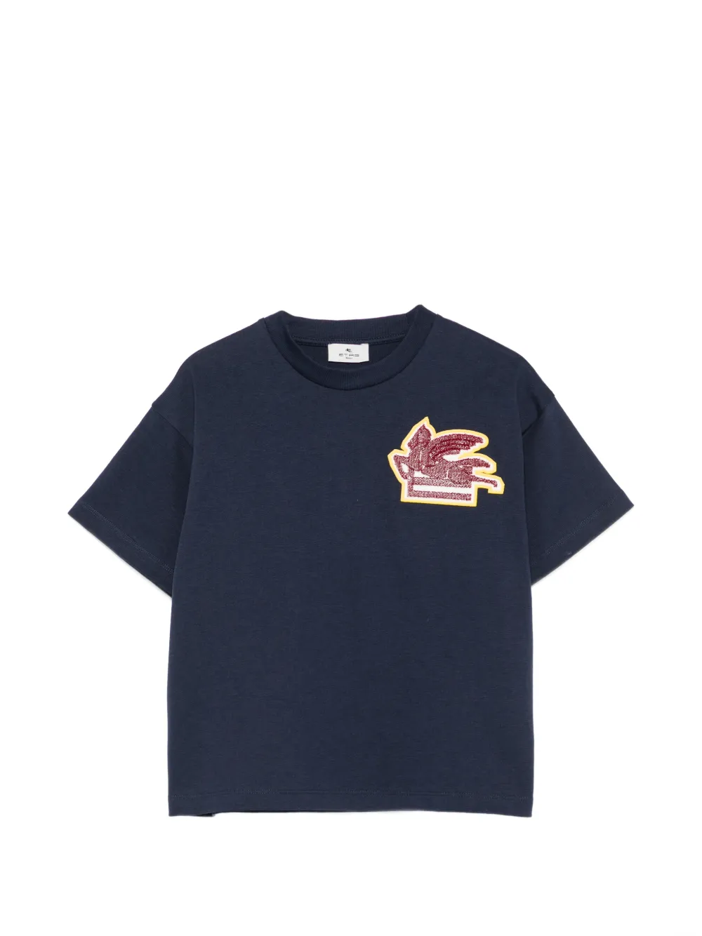 Etro Kids' Pegasus-patch T-shirt In Blue