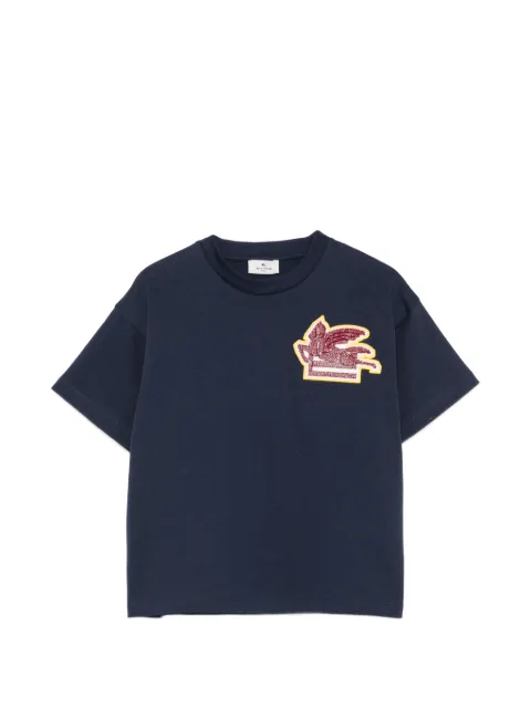 ETRO KIDS Pegasus-patch T-shirt