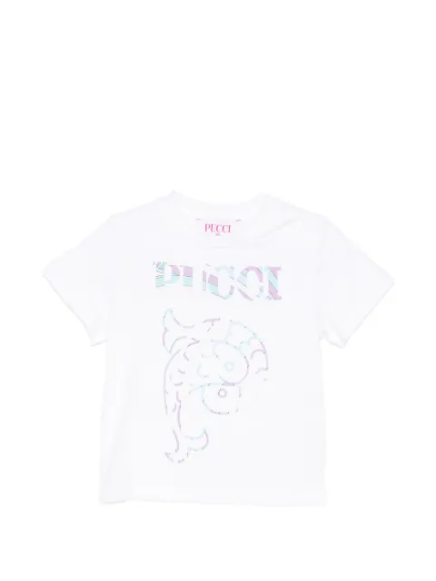PUCCI Junior logo-print T-shirt