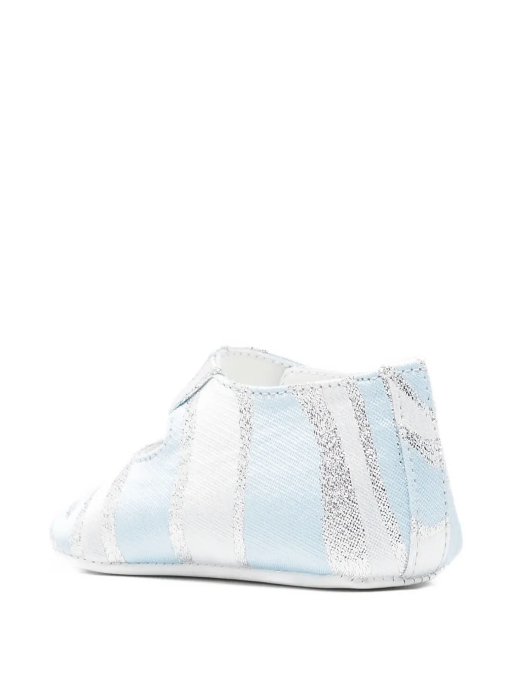 PUCCI Junior Iride-print ballet flats Blauw