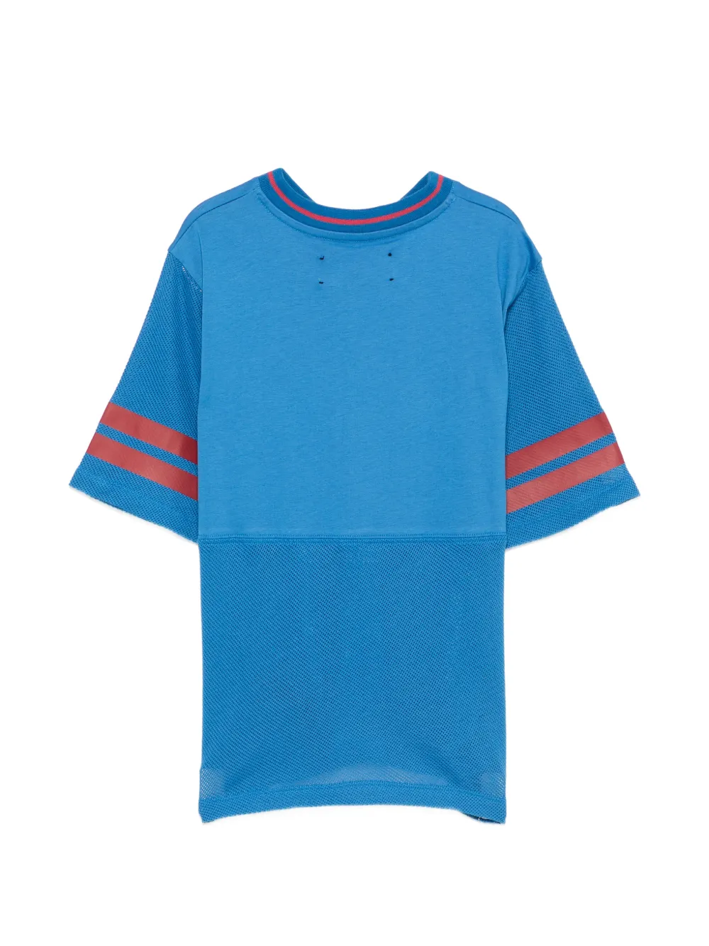 AMIRI KIDS T-shirt met mesh vlak en grafische print Blauw