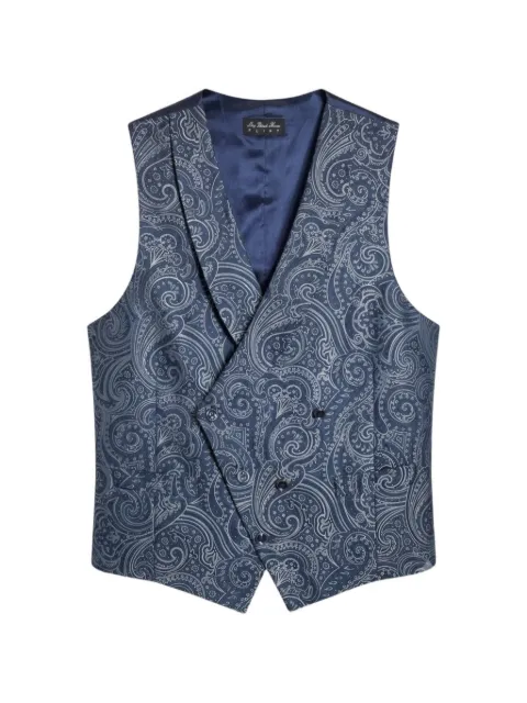 L.B.M. 1911 paisley-print double-breasted waistcoat