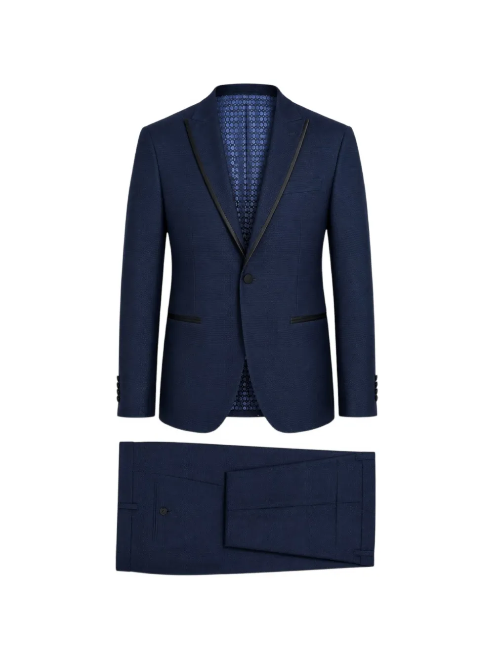 RAMON SANJURJO peak-lapel single-breasted suit - Blu