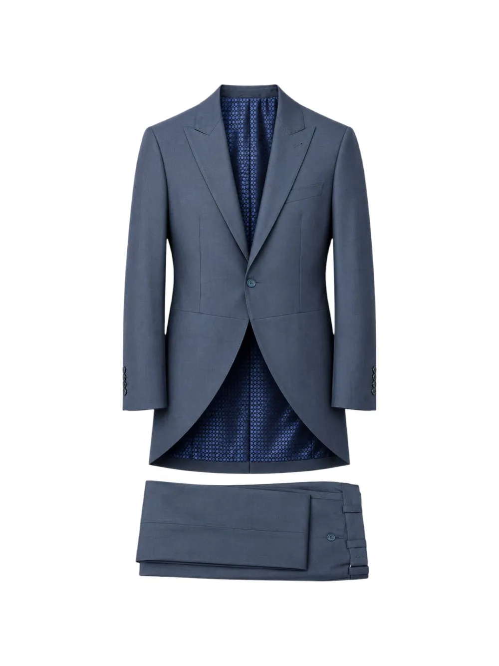 RAMON SANJURJO peak-lapel tailored single breasted suit - Blu