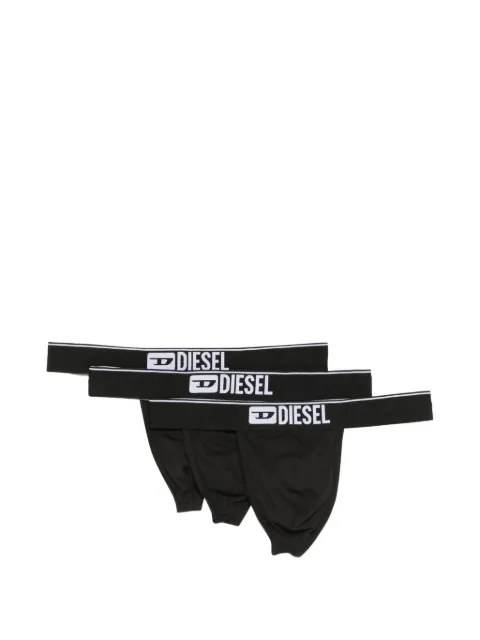 Diesel logo-waistband briefs (set of three)