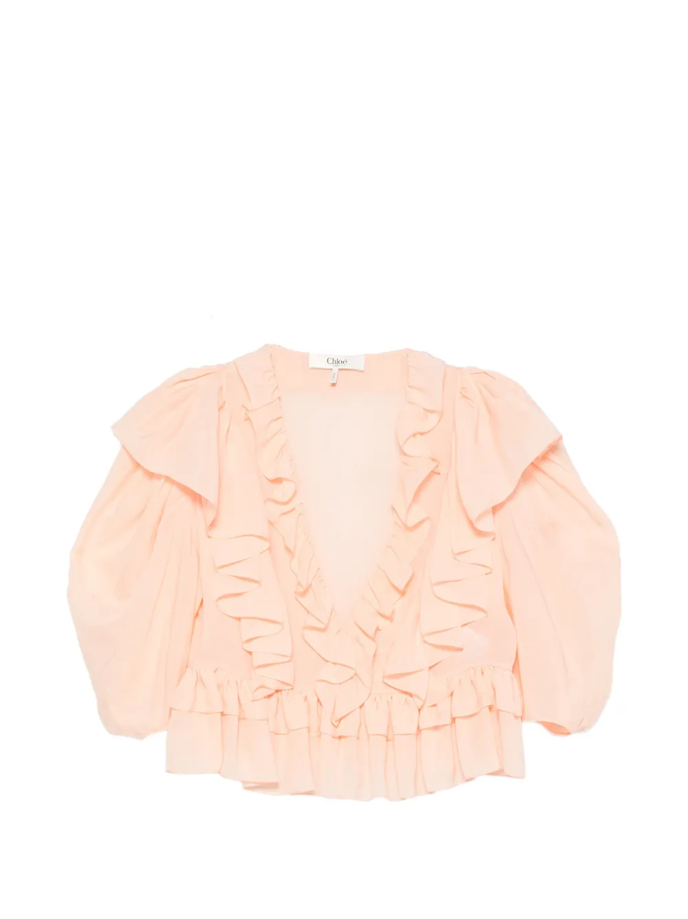 Chloé ruffled blouse - Rosa
