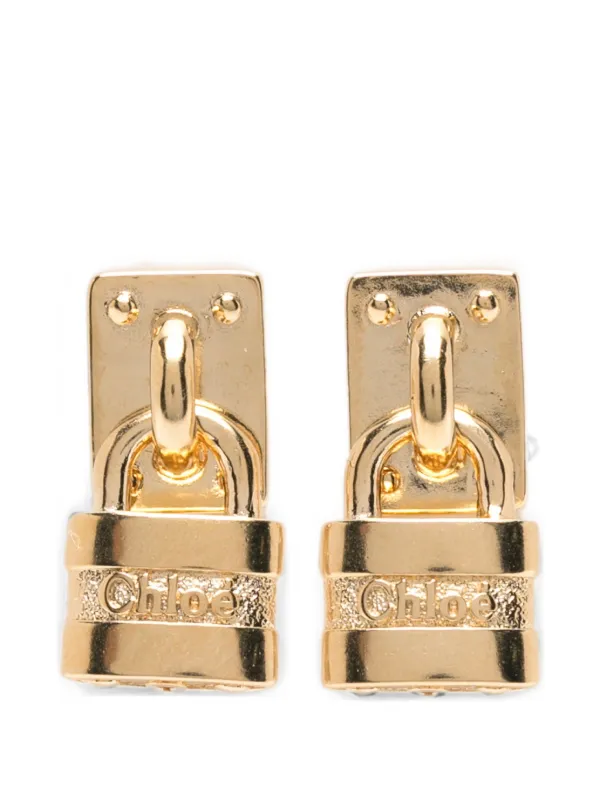Chloé Mini Paddington Earrings in Gold