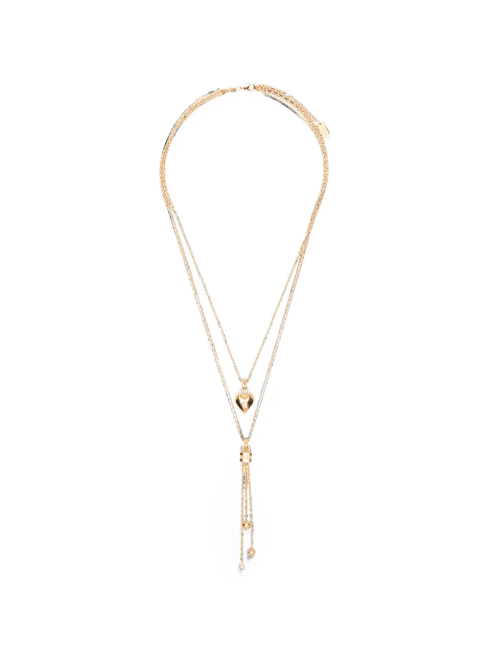 Chloé Mini Paddington heart-pendant necklace - Gold