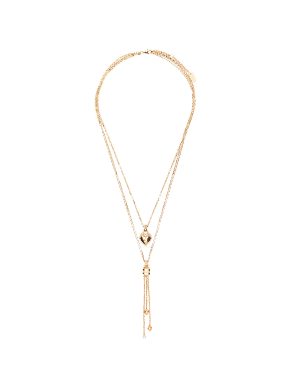 Chloé Mini Paddington heart-pendant necklace - Oro