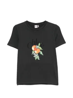 Chloé Generous フラミンゴ Tシャツ | ブラック | FARFETCH JP