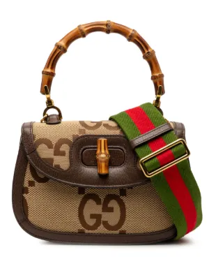 Gucci Pre-Owned 2016-2025 Small Jumbo GG Canvas Bamboo 1947 Top