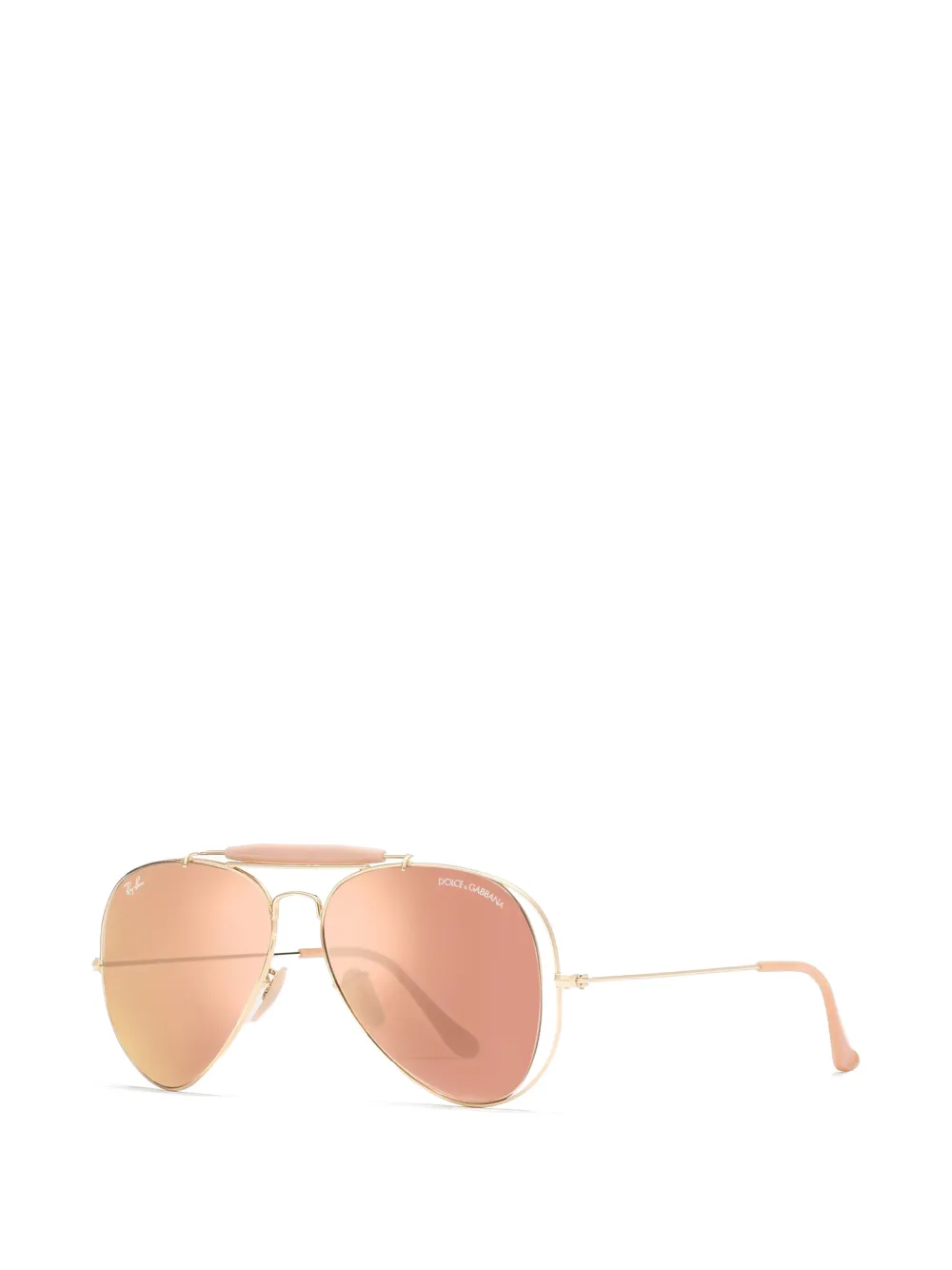 Dolce & Gabbana Eyewear x RAY-BAN zonnebril met piloten montuur Goud