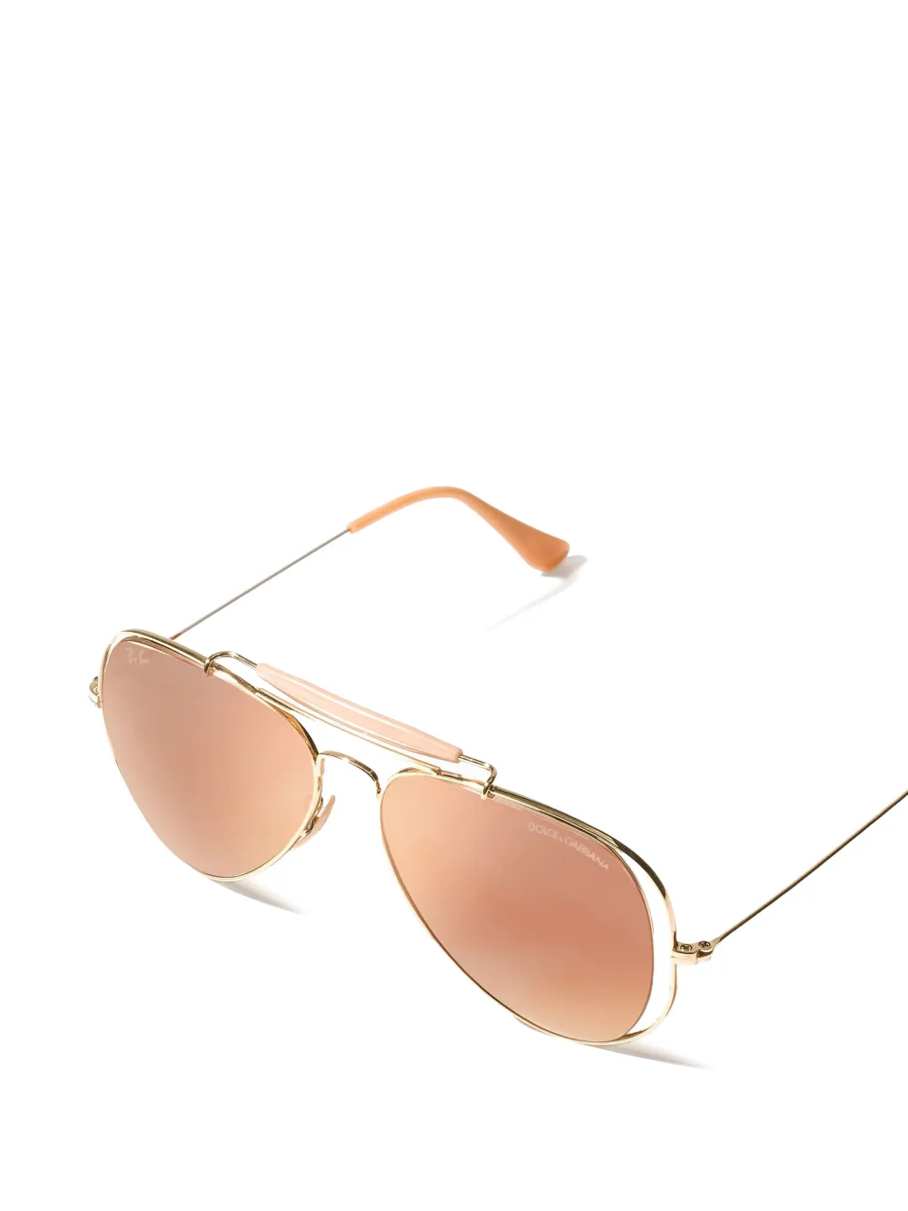 Dolce & Gabbana Eyewear x RAY-BAN zonnebril met piloten montuur Goud