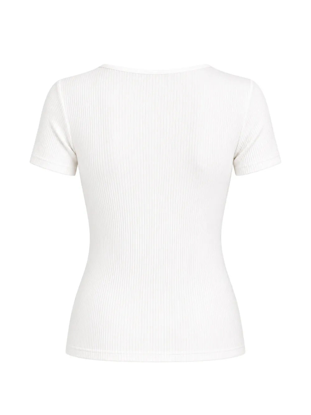GUESS USA x North Sails ribgebreid T-shirt met logo-print Wit
