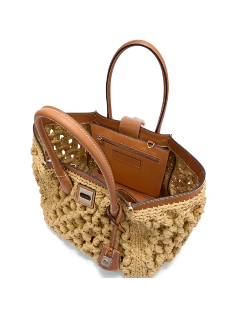 Ermanno Scervino bolso shopper con diseño entretejido