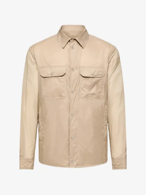 Moncler camisa texturizada con botones