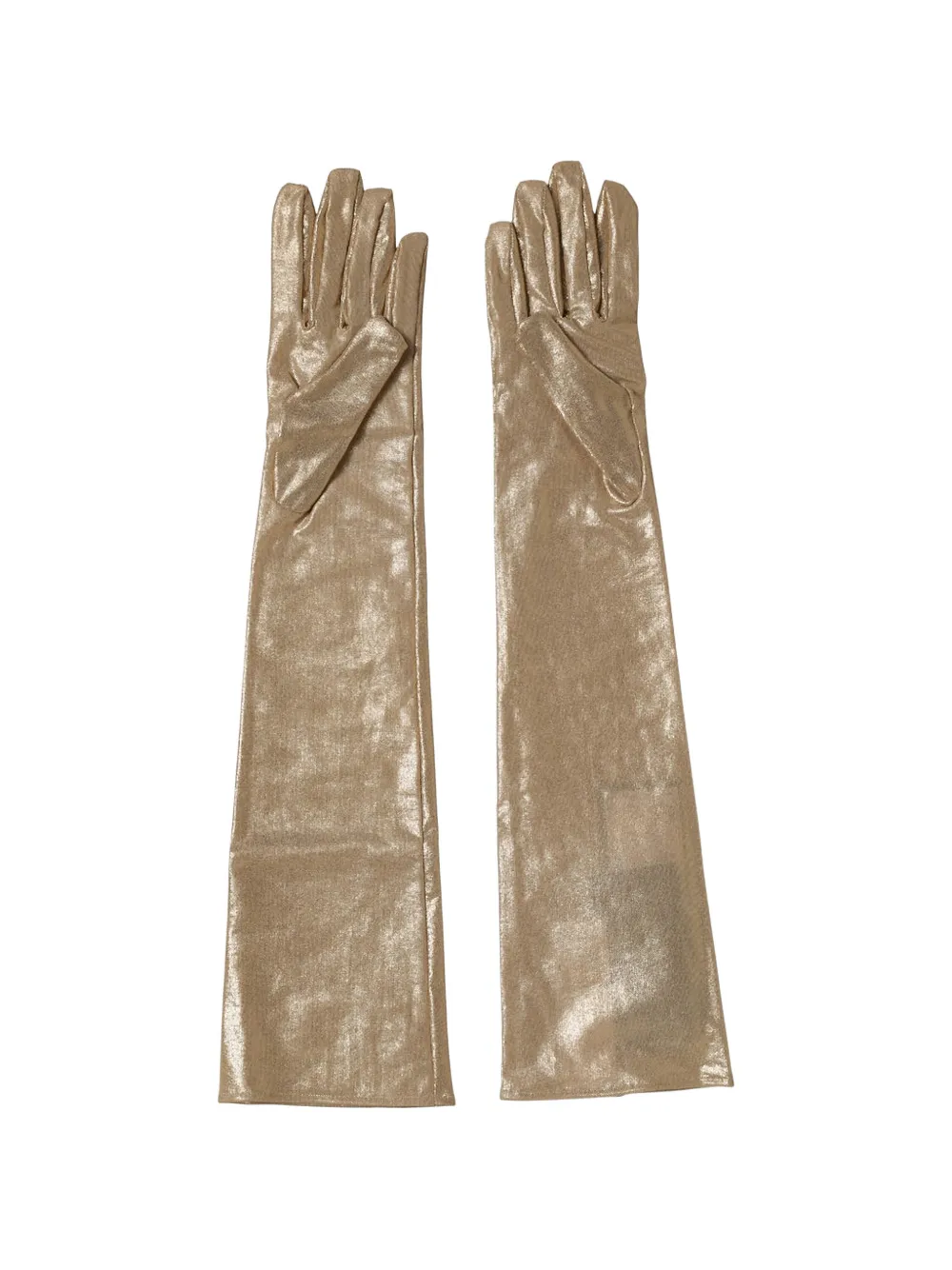 Dolce & Gabbana Guanti lunghi metallizzati - Oro