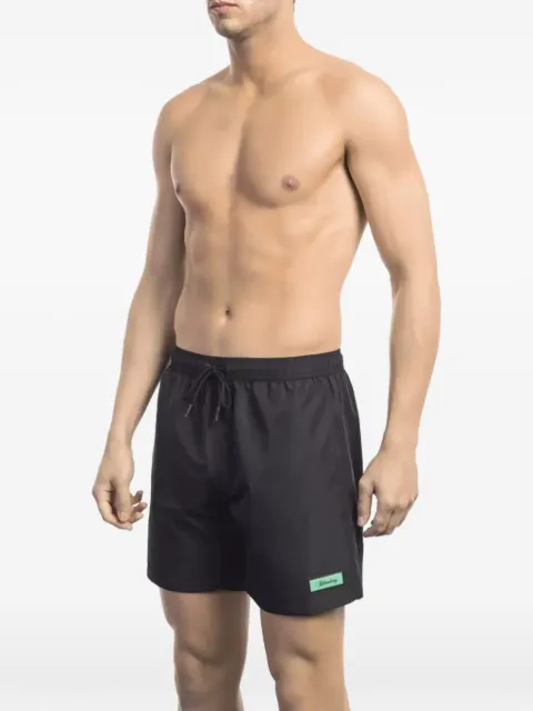 Bikkembergs shorts de playa con cordones y logo estampado