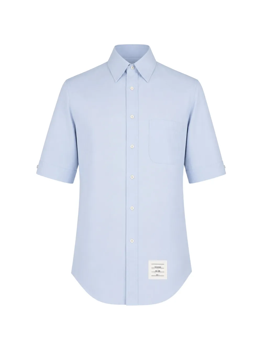 Thom Browne RWB grosgrain short-sleeve shirt - Blue