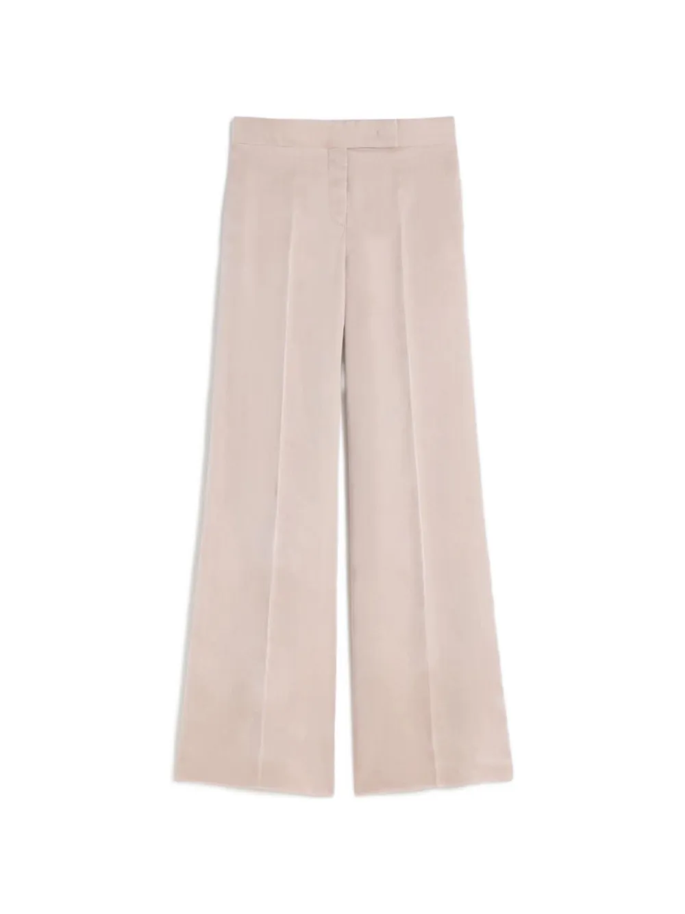 Max Mara pressed-crease wide-leg trousers - Toni neutri