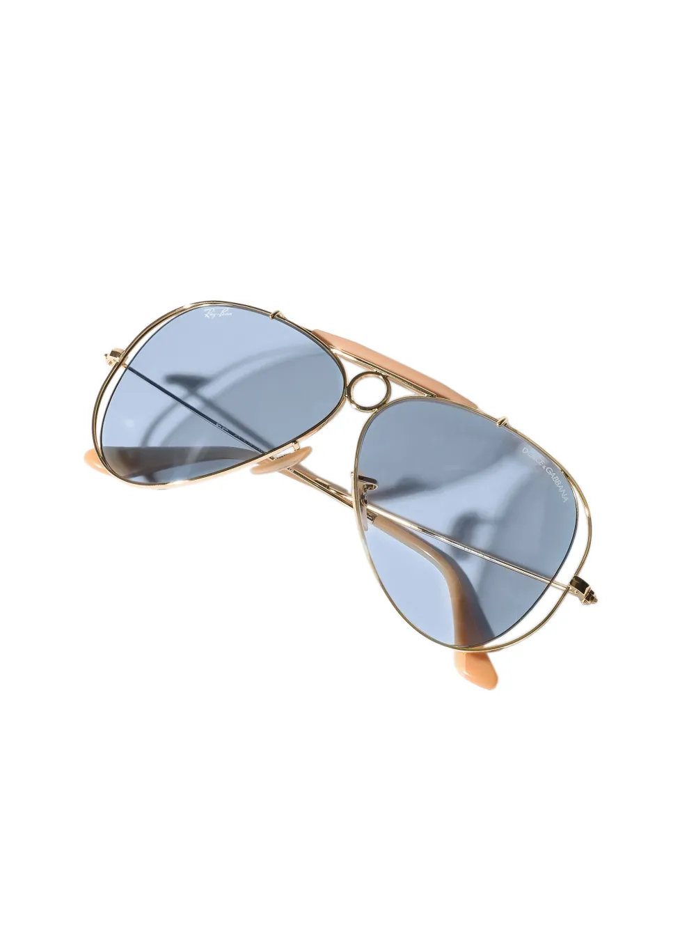 Dolce & Gabbana Eyewear x RAY-BAN zonnebril met piloten montuur Goud