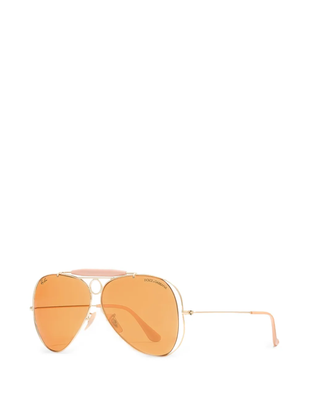 Dolce & Gabbana Eyewear x Ray-Ban zonnebril met piloten montuur Goud