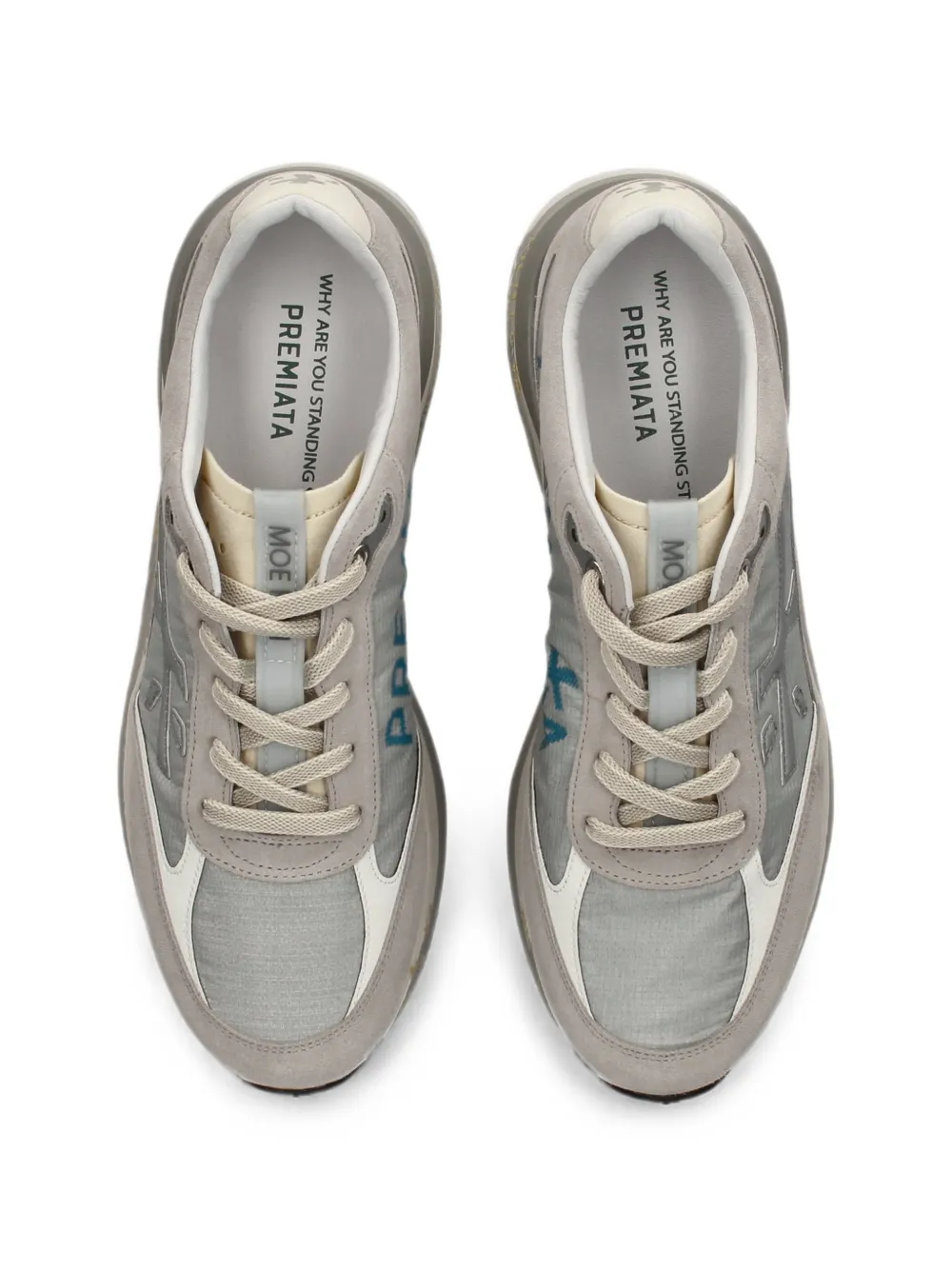 Premiata Moerun 8079 logo-patch sneakers Grijs