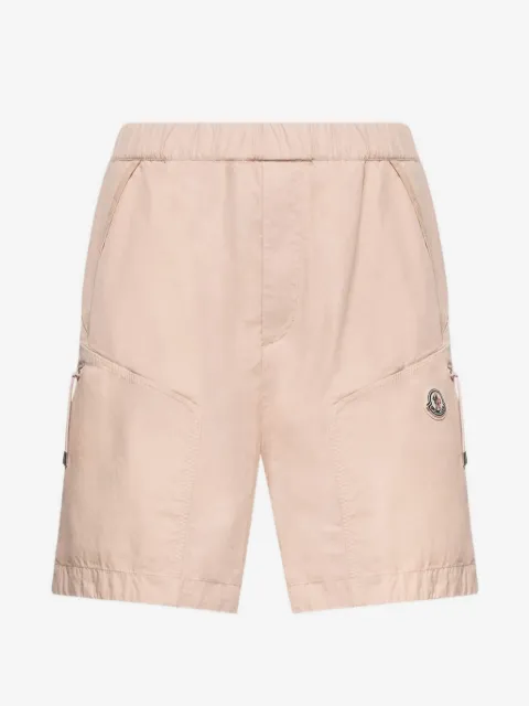Moncler logo-patch cargo shorts