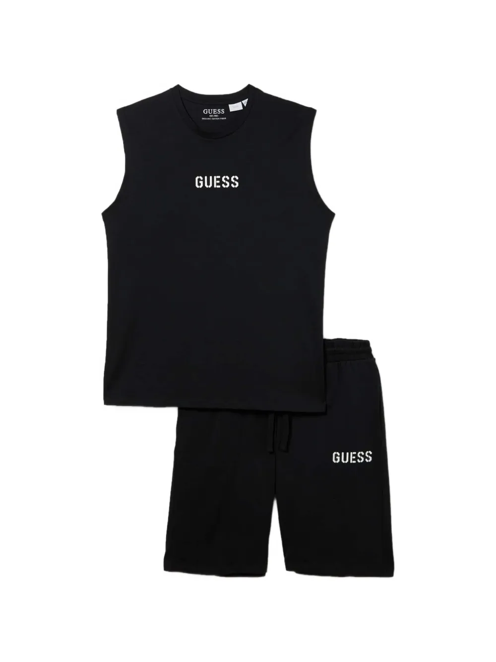 GUESS USA logo-print pajamas - Schwarz