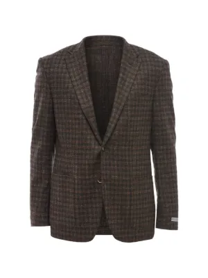 Corneliani ココマーク コレクション チェック ジャケット | グレー