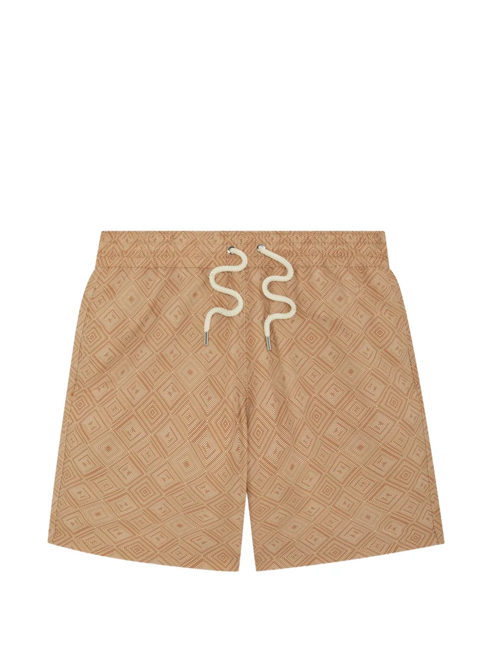 Frescobol Carioca Santos Angra Madeira-print swim shorts - Toni neutri