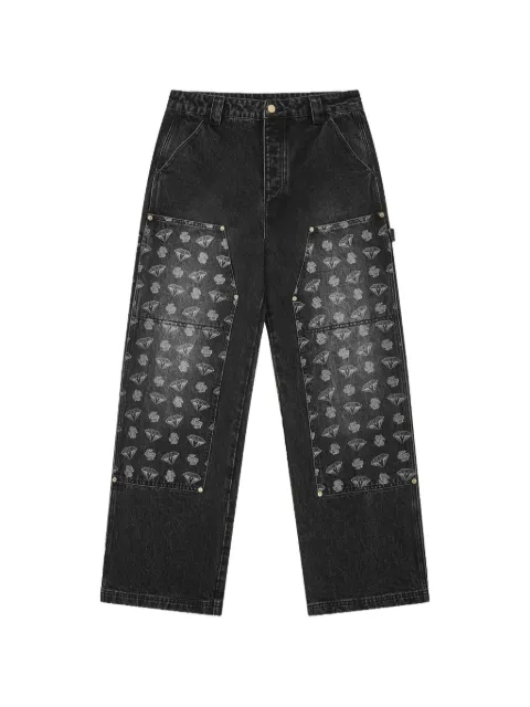 Billionaire Boys Club Diamonds & Dollars logo-print carpenter jeans