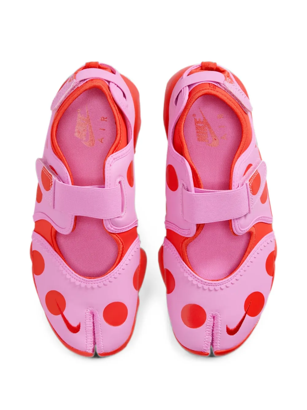 Nike Air Rift polka-dot split-toe sneakers Roze