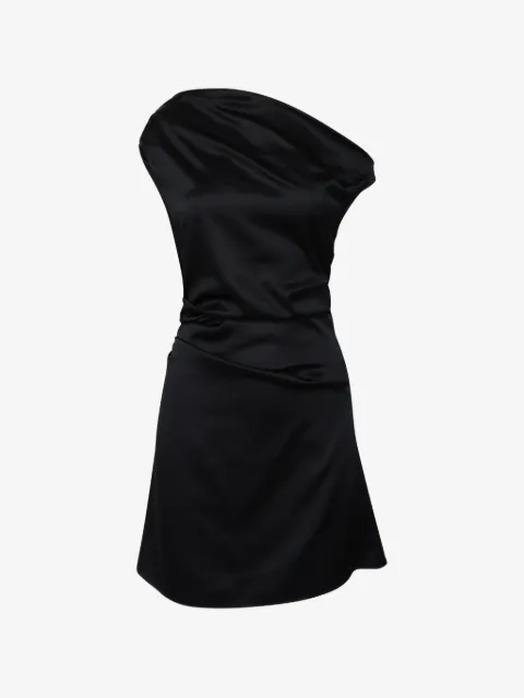 STAUD Phare one-shoulder gathered mini dress