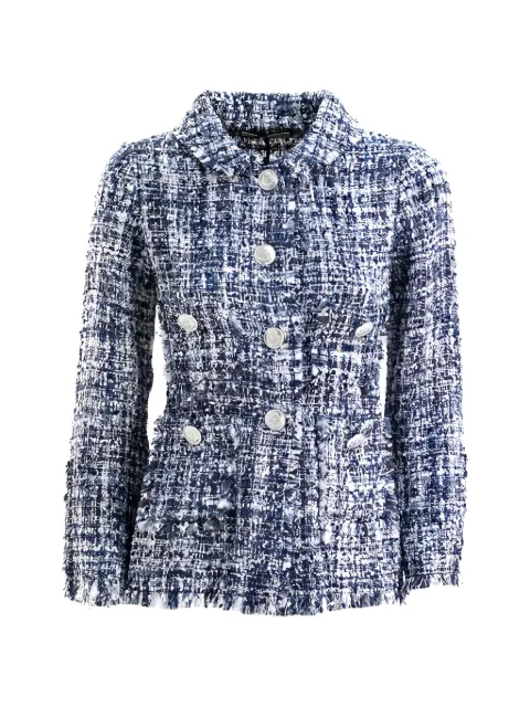 Charlott frayed-edge tweed jacket