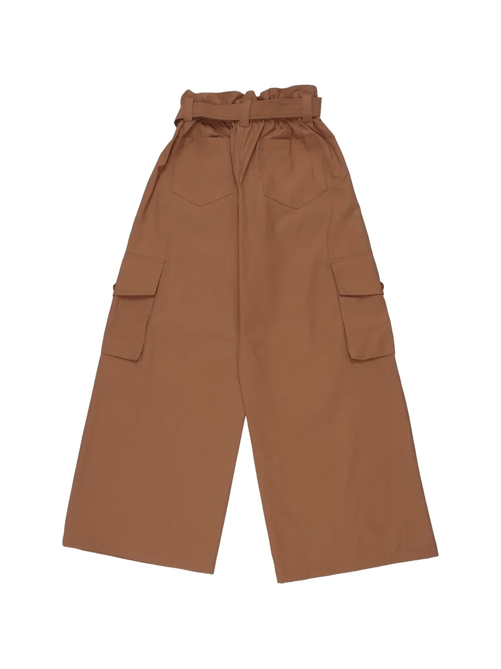 Balmain Kids Broek met ceintuur Bruin