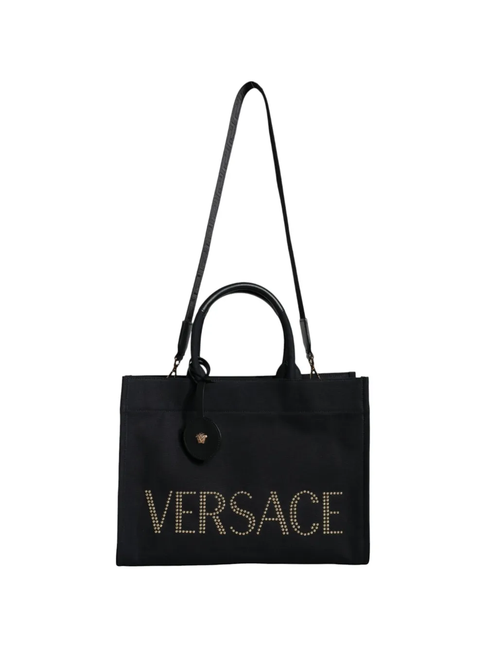 Versace Handtasche mit Logo - Schwarz