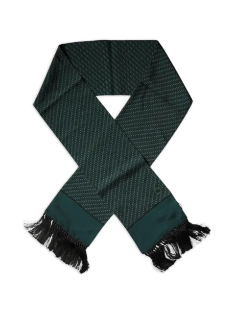 Dolce & Gabbana geometric-pattern fringed scarf