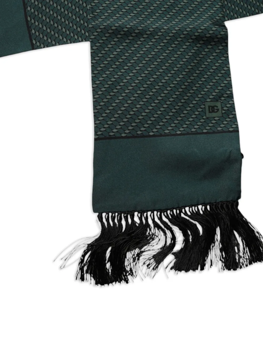 Dolce & Gabbana Sjaal met geometrische print Groen