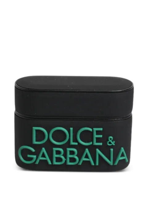 Dolce & Gabbana logo-embossed AirPods case