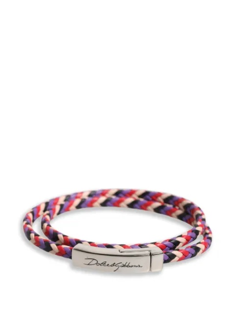 Dolce & Gabbana braided double-wrap bracelet